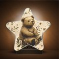 thumbnail image 3 of Star Shaped Energy Saving Night Light Living Room Night Light, Bedroom Night Light, Corridor Night Light, Study Night Light Cuddly Gray Bear, 3 of 6