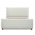 thumbnail image 5 of Jennifer Taylor Home Brooklyn Tufted Shelter Wingback Panel Bed Antique White Polyester King Polyester Blend, 5 of 5