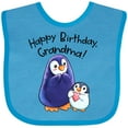 thumbnail image 3 of Inktastic Happy Birthday, Grandma- Cute Penguins Boys or Girls Baby Bib, 3 of 4