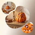 thumbnail image 5 of Clearance Halloween Pumpkin Face Statue, Funny Pumpkin Head Figurine Indoor, Halloween Decoration for Home Table Living Room Outdoor, Halloween Fall Gift for Kiddo Teens Adults, 5 of 7