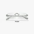 thumbnail image 5 of Blue Light Blocking Glasses Unisex Large Frame No Brim Clear View Strong Hinge Transparent Eye Protection Clear Bluelight Glasses Spectacles Eyewear, 5 of 7