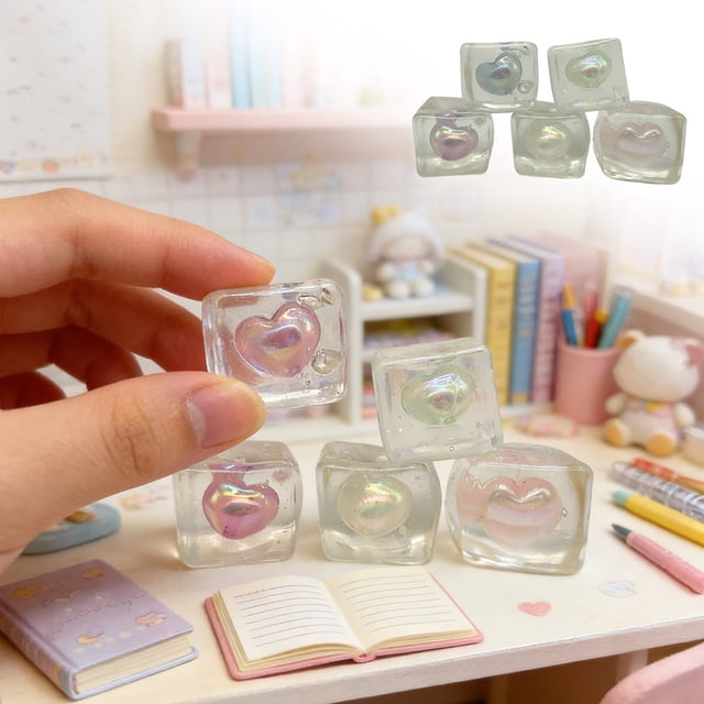Juego de juguetes antiestrés Corazón Oscuro con bolas sensoriales coloridas, cubos antiestrés luminosos para adultos y niños, bolas apretables reutilizables para relajación y concentración.