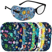 Newcotte 12 Pcs Eye Patch for Kids Girls Eye Patch for Glasses Boys over the Lens Colorful Eye Patch Toddler Eye Patch Adorable Kids Eye Patches Assorted Eye Patch Cover (Fresh Style)