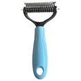 thumbnail image 1 of 1PCS Pet Grooming Rake Double-Sided Dematting Tool for Dogs & Cats Extra-Wide Undercoat Rake for Long Hair Effective Deshedding Comb Ergonomic Handle Included, 1 of 9