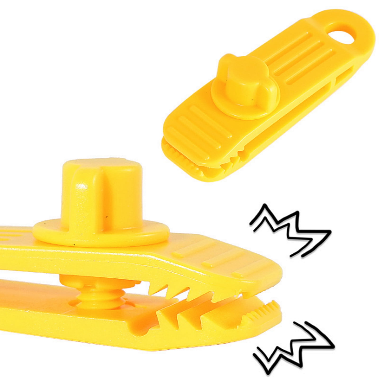 SDJMa 2Pcs Tarp Clips Heavy Duty Lock Clamps Tent Clip Awning Clamp