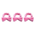 thumbnail image 4 of Minnieouse Diademas Bowknot Stretch Head Band Banda para el sudor ajustable Estilo Headwear Hairband para de cara Running Pink white dot Type1 NO1, 4 of 6