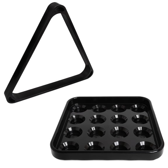 OKKO Billiard Russian Pyramid Table Deluxe Heavy-Duty Plastic Triangle ...