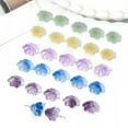 thumbnail image 4 of U8MO 10pcs 10mm Flower Shape Handmade Lampwork Glass Loose Beads For Jewelry Making-Peacock, 4 of 6