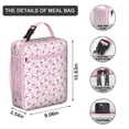 thumbnail image 3 of Tropical Bird Insulated Lunch Box Men Reusable Lunch Tote Bag with Water Bottle Holder Portable Lunch Bag Work Camping, 3 of 6