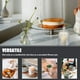 thumbnail image 4 of 1 Set Decorativo Vela Soporte Moderno Vidrio Candelabro Multi-uso Vela Cara Copa, 4 of 5