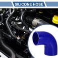 thumbnail image 2 of Unique Bargains 1 Pcs 80mm 3.15" ID 120mm 4.72" Length 90 Degrees Blue Car Silicone Hose Coolant Hose Universal, 2 of 7
