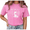 1-Pink, variant on GIFFIMY Womens Funny Silly Duck Vintage Washed T Shirt Crewneck Loose Fit S-2XL Brown Top