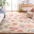 thumbnail image 2 of SAFAVIEH Jardin Anson Floral Wool Area Rug, Ivory/Red, 8' x 10', 2 of 9