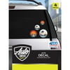 Auto Drive Decal & Sticker - Mountains & Riptide Waves