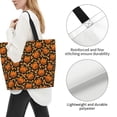 thumbnail image 3 of Pofeuu Quirky Corn Pumpkin Print Reusable Grocery Bags - Washable, Foldable, Packable Tote, Large Handles, Heavy Duty, Zippered Top Pouch, 3 of 8