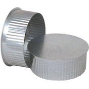 Imperial GV0733 End Cap, 4 in Dia, Galvanized
