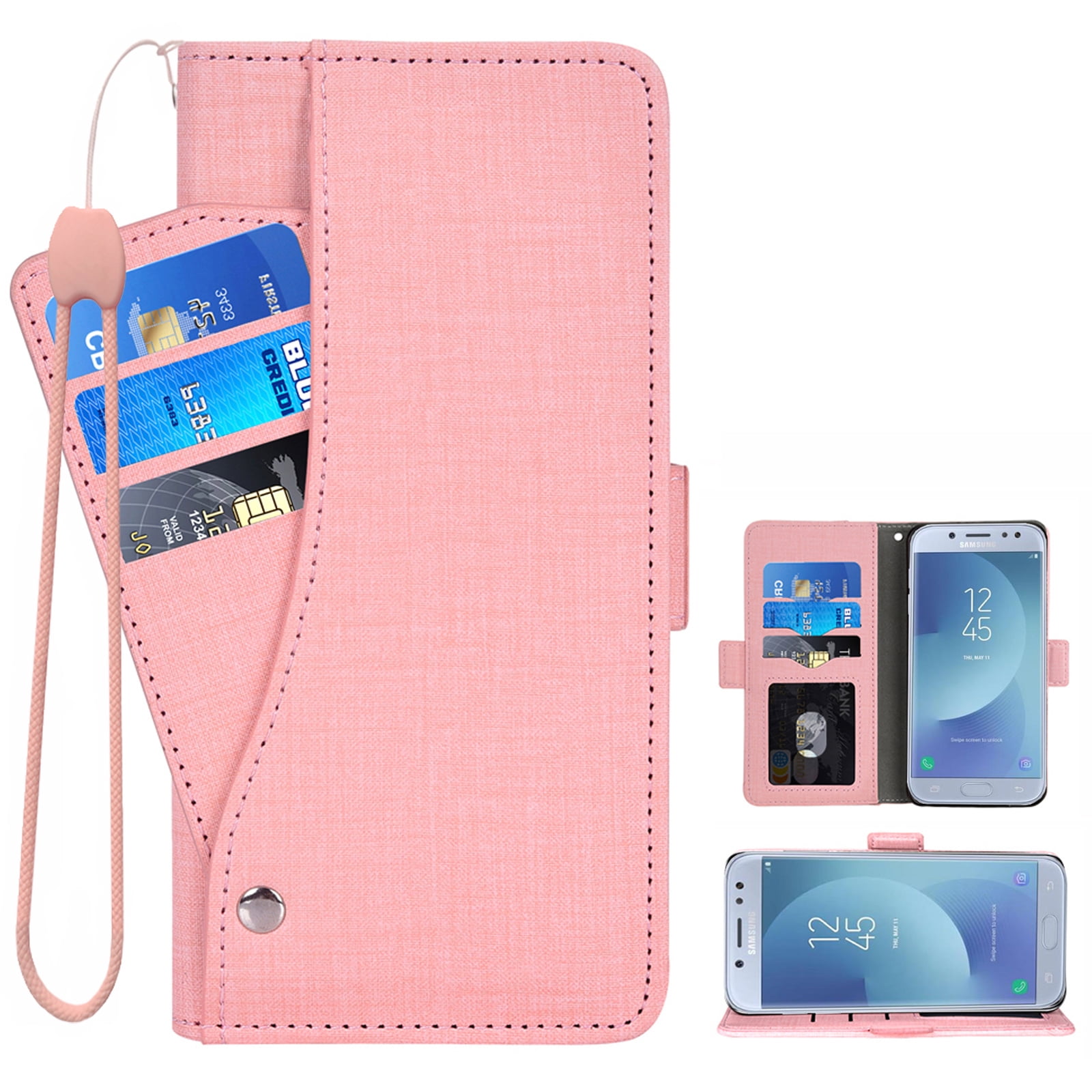 Wallet Case Compatible with Samsung Galaxy J5 Pro Flip Cover - Walmart.com