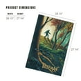 thumbnail image 3 of Lantern Press 1000 Piece Jigsaw Puzzle, Bozeman, Montana, Wanderer, Bigfoot in Forest, 3 of 5