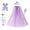 Purple, variant on IBTOM CASTLE Princess Cape Costume Dress Up for Girls Princess Crown Wand Jewellery Sparkling Sequins Tulle Clock Fancy Cosplay Accessories for Halloween Carnival Birthday Party