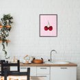 thumbnail image 3 of Stupell Industries Glam Glitter Cherry on Pink Gingham Black Framed Giclee Art, 11 x 14, by LISH Creative, 3 of 8