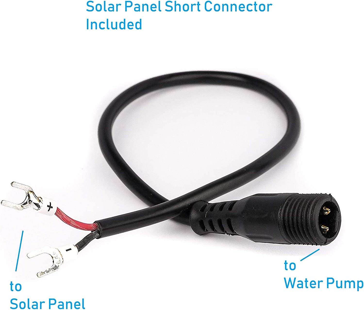 AEO 12V - 24V DC Brushless Submersible Water Pump, 410GPH, for Solar Fountain, Fish Pond, and Aquarium