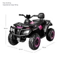 thumbnail image 5 of Montable Cuatrimoto Electrica Usb Bluetooth Radio 2 Vel 12v Rosa, 5 of 5