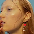 thumbnail image 4 of IDEANATEGRATE 1Par Aretes Colgantes Con Animal Print Elegantes Y Para Mujer, 4 of 8