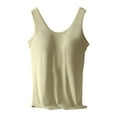 thumbnail image 4 of Jxximdong Tank Top for Women With Shelf Bra Womens Camisole Tank Tops With In Bra Breathable Adjustable Undershirt Spring Tops for Women, 4 of 8