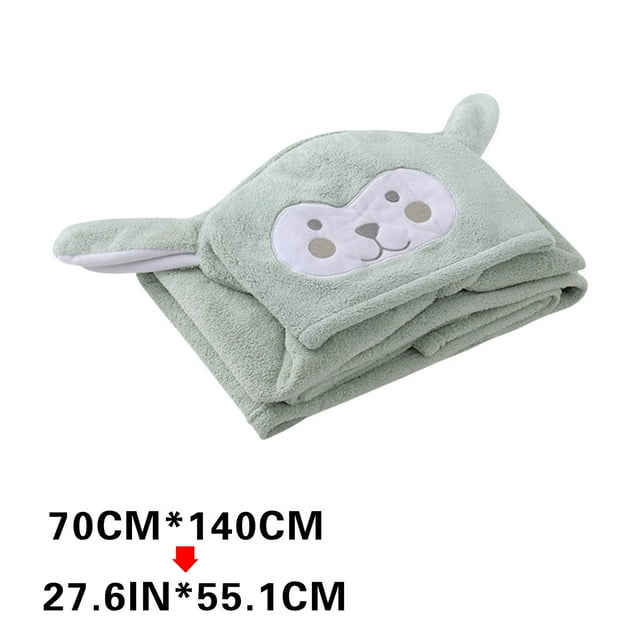 Toalla de Baño de Bebé Toalla de Baño con Capucha para Niños, Coral Fleece Baby Cloak Bathrobe, Altamente Absorbente, Toalla de Baño Grande Suave Toallas con Capucha para Bebé