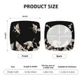 thumbnail image 5 of Honeii Japanese White Crane Print Square Cushion Cover with Elastic Band & Ties,Sofa Cushion Covers,Furniture Protector for Living Room,Washable Sofa Seat Slipcover-Two Pieces, 5 of 7