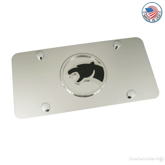 Mercury Cougar Logo License Plate (Chrome)