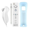 thumbnail image 1 of Manette Motion Plus pour Nintendo Wii, Télécommande Sans Fil 2 en 1 Motion Plus et Manette Nunchuck pour Nintendo Wii et Wii U avec Couvercle en Silicone, 1 of 7
