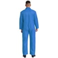 thumbnail image 2 of Eandarui Mens Overalls Work Coveralls Wear-resistant Boilersuit Warehouse Workerwear Suit Blue M, 2 of 5