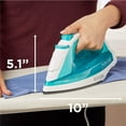 BLACK+DECKER Light 'N Easy Compact Steam Iron, Turquoise, IR1010