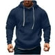 thumbnail image 2 of pstuiky hombres de manga larga, Sudadera con capucha y manga larga para hombre, estilo informal, deportiva, con cordón y bolsillos, de color liso y a la moda camisetas de hombre xxl, 2 of 5