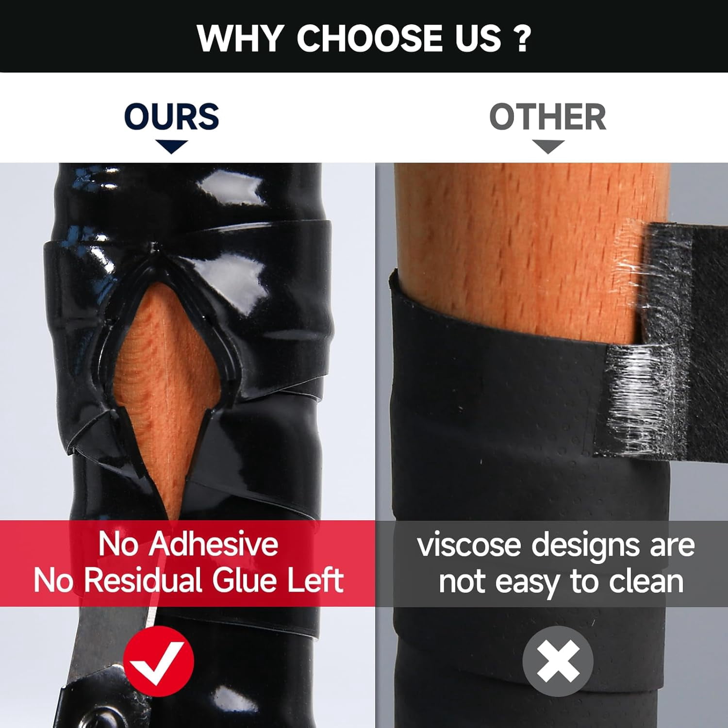 Baseball Bat Grip Tape, 1.1mm - Multi Sport Handle Tape for Golf Tennis Softball and Hockey, Enhanced Self-Fusing Silicone for Reliable Traction and Shock Absorption