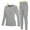 Light Gray, variant on Roadbox Thermal Underwear Sets for Women, Long Johns Fleece Lined Top & Bottom, Warm Skiing Base Layer Cold Weather Winter