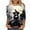 01#Multicolor, variant on Htigea Funny Witch Print T-Shirts for Women 3/4 Length Sleeve Tunic Tops Halloween Costumes Casual Loose Fit Pullover Fall Tees 01#Multicolor S