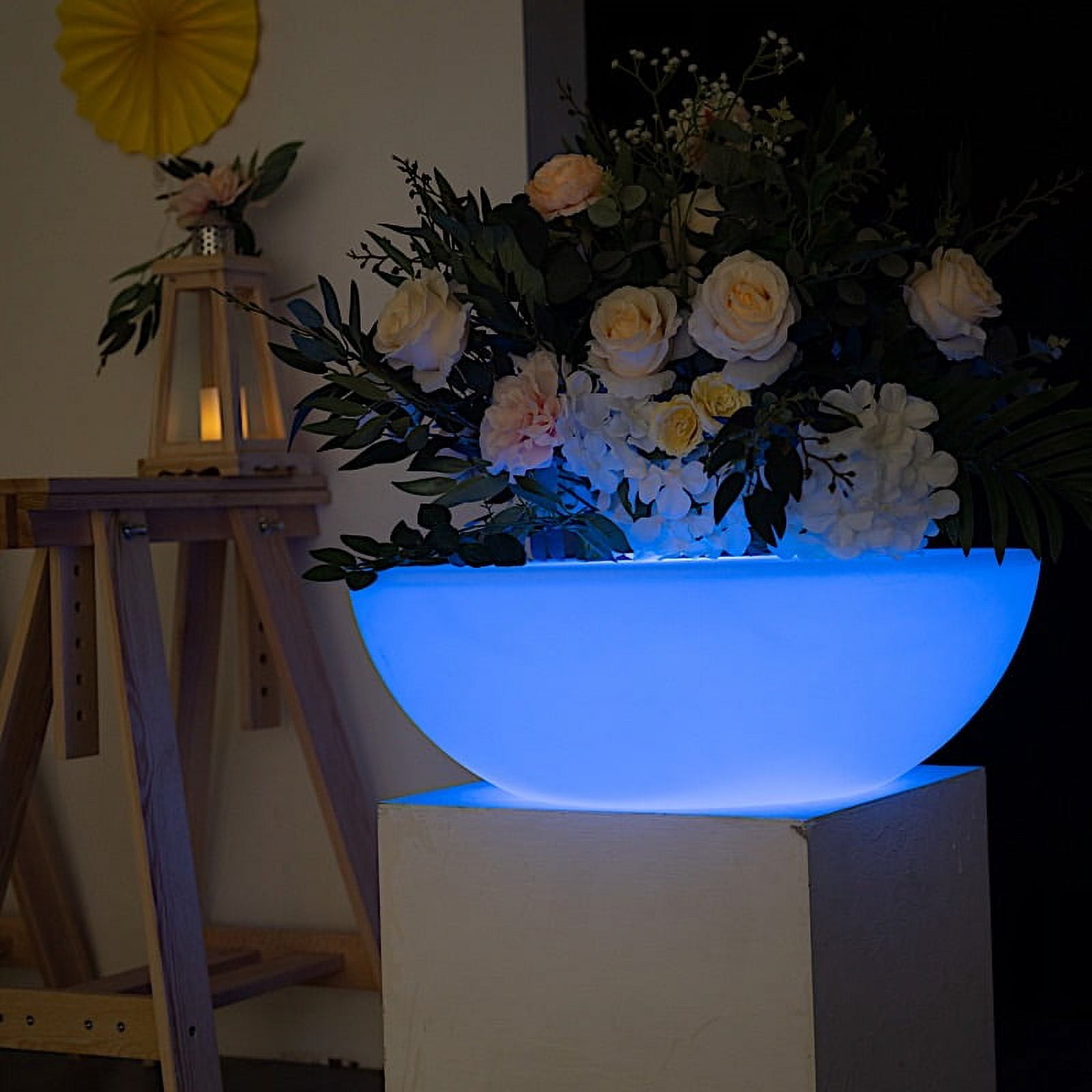 BalsaCircle 24" Assorted Cordless Light Up Round Table Rechargeable LED Furniture