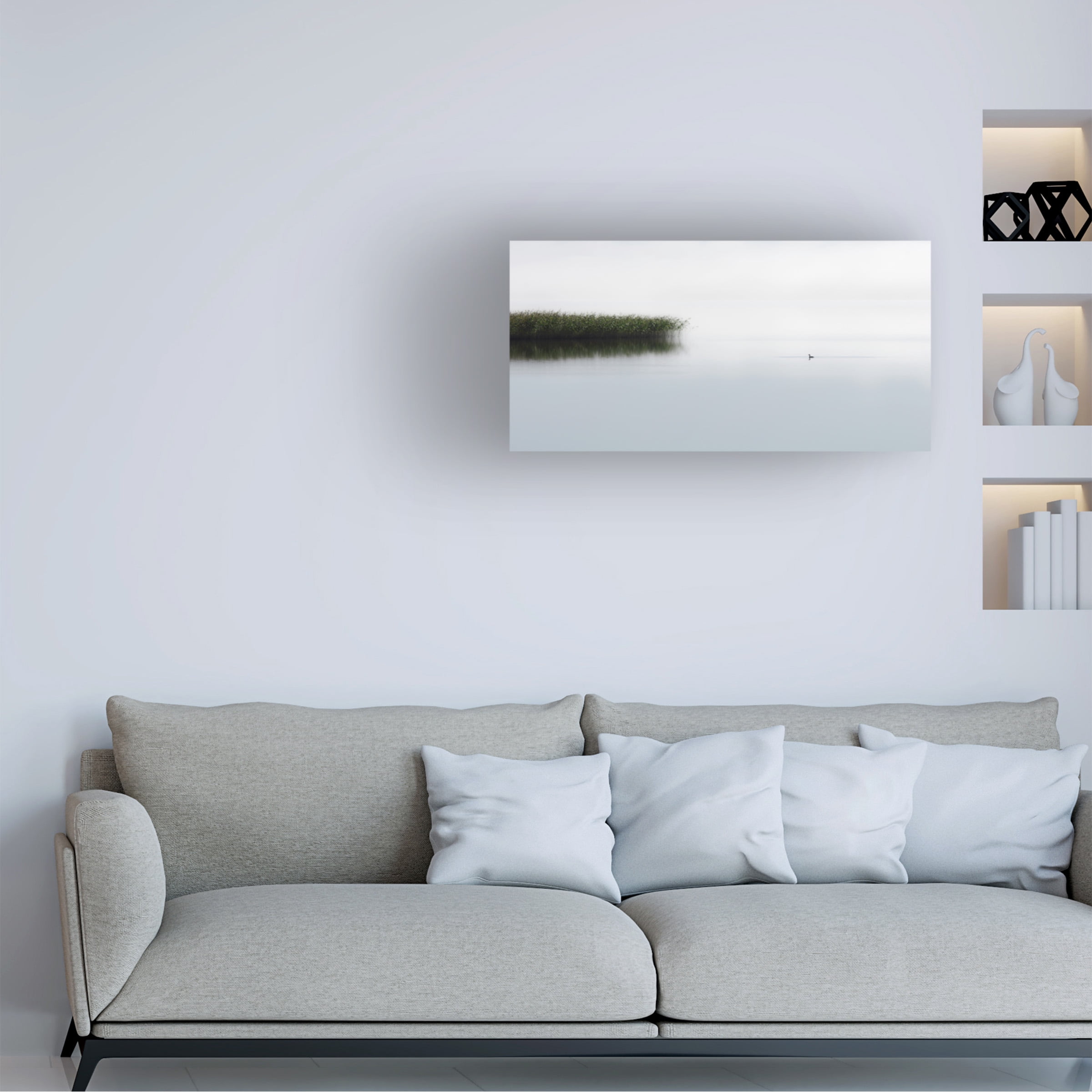 Bjorn Emanuelson 'The Lone Fisher' Canvas Art