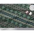 thumbnail image 3 of Soimoi Black Cotton Duck Fabric Geometric Ikat Printed Craft Fabric by the Yard 42 Inch Wide, 3 of 3