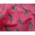 thumbnail image 4 of oneOone Silk Tabby Fabric Women Block Printed Fabric 1 Yard 42 Inch Wide, 4 of 4