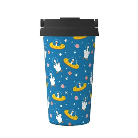 

Junzan Cartoon Goose for Stainless Steel Vacuum Insulated Tumbler - Reusable Insulated Cold Brew Iced Coffee Cup Thermos -Gifts for Women Men Him Her