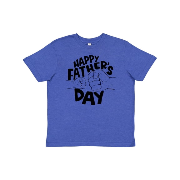 Inktastic Happy Father's Day Parent-Child Fist Bump Youth T-Shirt
