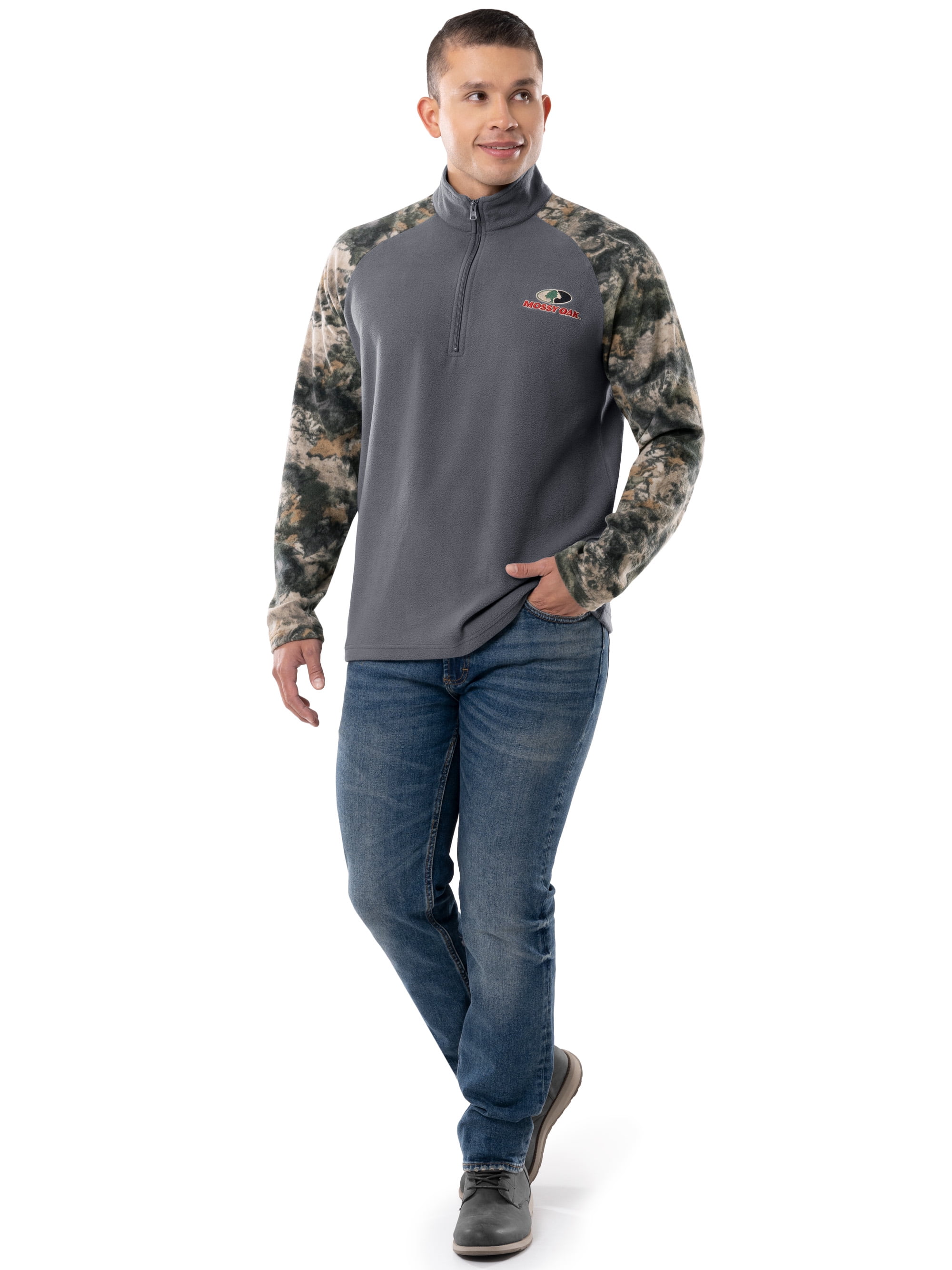 Mossy Oak Cotton Mill 2.0 Chemises de chasse à manches longues pour homme, taille S, Bottomland