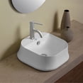 thumbnail image 4 of Whitehaus B-SH07 Britannia 16 3/4" Square Vitreous China Vessel Bathroom Sink - White, 4 of 4