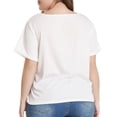 thumbnail image 4 of Camiseta de mujer chica talla grande camiseta de manga corta casual algodón tee tee 2xl SM SunniMix tops de mujer, 4 of 8