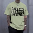 thumbnail image 5 of adaychics Funny T Shirts for Men Dads with Beards are Better Trendy Short Sleeve Graphic T Shirt Cotton Tops for Dating, 5 of 8