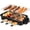Black, variant on Electric Indoor Grill 1500W, 2 in 1 Smokeless Indoor Grills with Non-stick Removable Grill & Griddle Plate, Temperature Control, Portable Korean BBQ Grill with 3 Raclette Cheese Pans