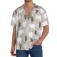 thumbnail image 1 of Fotbe winter Snowflake beer Camisa Estampada de Manga Corta para Hombre, Casual de Verano, Estilo Playero, Sin Arrugas-3X-Large, 1 of 5
